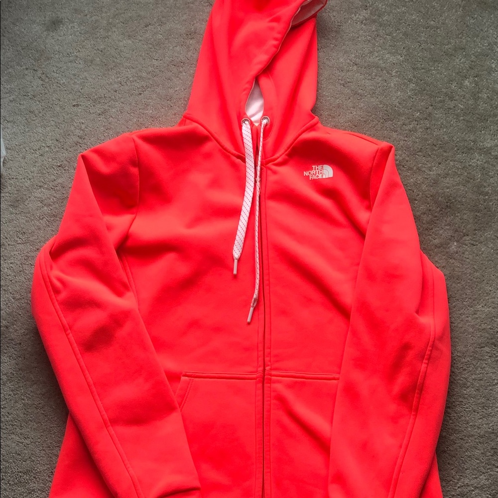 North face zip up hoodie